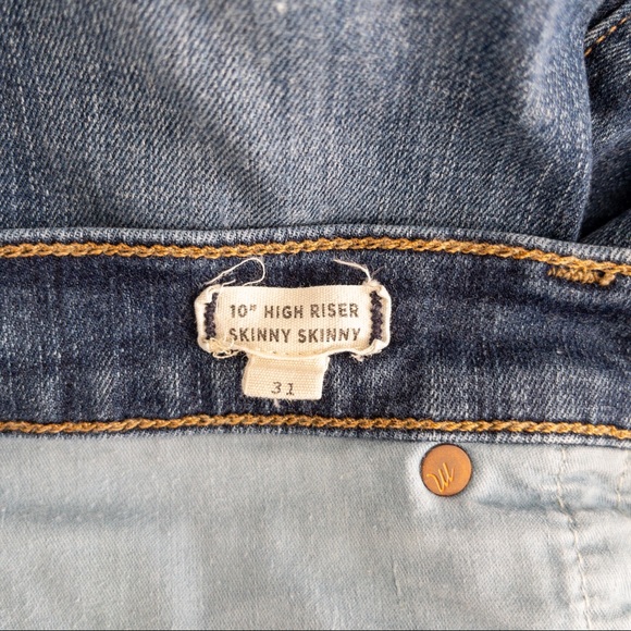 Madewell 10" High Riser Blue Jeans 31 - Picture 8 of 13